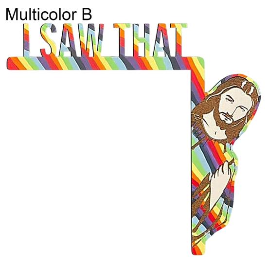 Vintage Jesus Ornament Eco-friendly Garden Door Corner I Saw That