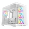 Boîtier PC - DEEPCOOL - CG530U 4F - Moyen tour- Format Micro-ATX - 4 ventilateurs ARGB inclus - Blanc
