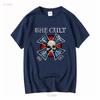 The Cult Iron Cross T Shirt S 3X vintage Washed Breathable Versatile Unisex Casual Stretched Comfortable Stylish streetwear