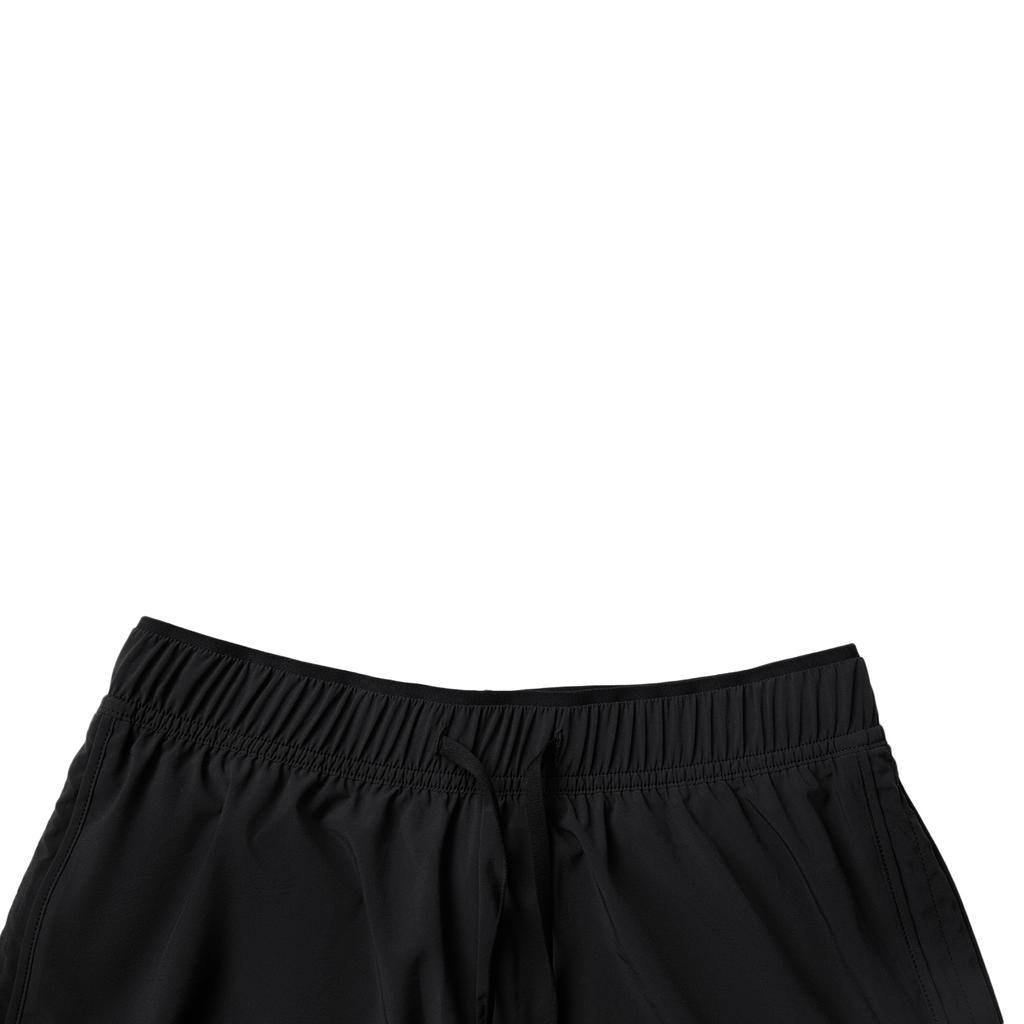 Li-Ning Fitness Series Letter Mid-Waist Drawstring Breathable Versatile Sports Shorts Women Shorts Black AKSV412-2