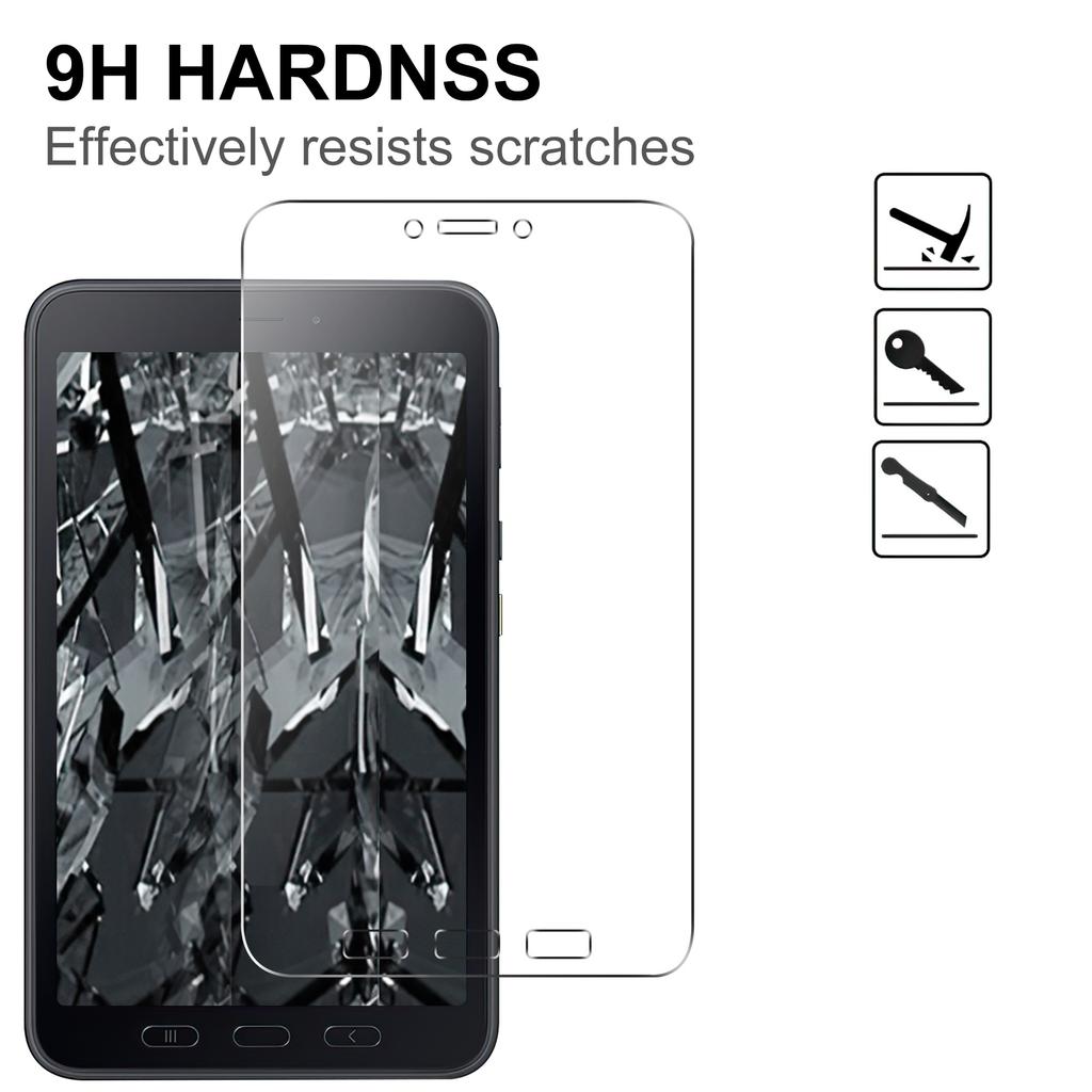 Dla Samsung Galaxy Tab Active5 Ochrona Ekranu Pełne Pokrycie Film 2.5D z Prostą Krawędzią