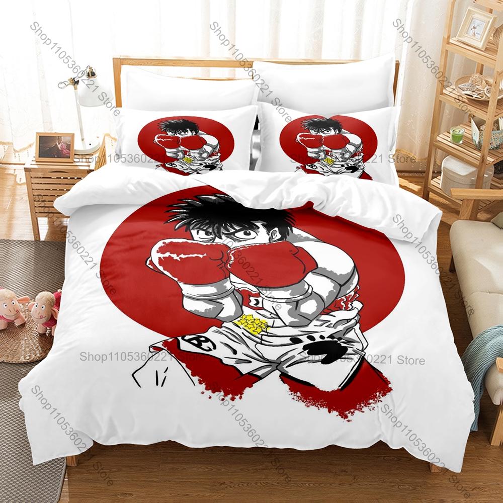 Cool Personality Anime Hajime No Ippo New Bedding Set Microfiber Soft Duvet Cover Pillowcase Bed Set Home Textile For Bedroom Do