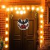 Halloween Door Sign Front Door Scary Acrylic Round Sign Gothic Festive Ornament Hangable Scene Props For Bedroom Porch Fence
