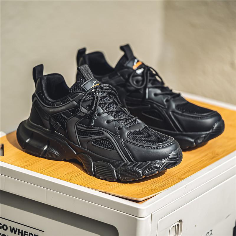 

Модные горячие продажи мужских студенческих кроссовок, модные универсальные увеличивающие рост мужские кроссовки, индивидуальные спортивные кроссовки для мужчин, популярная модель 44 чёрный