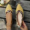 Fashion Women Flats Plus Size New Outdoor Flats Shoes for Women Spring Summer Leopard Loafers Slip-on Casual Pointed Toe Sneakers Women