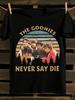 Goonies Never Say Die Vintage Movie T-Shirt Mens Tshirt Womens Tshirts with Letters Print Short Sleeves T-Shirt Casual Street Tee Shirt Top