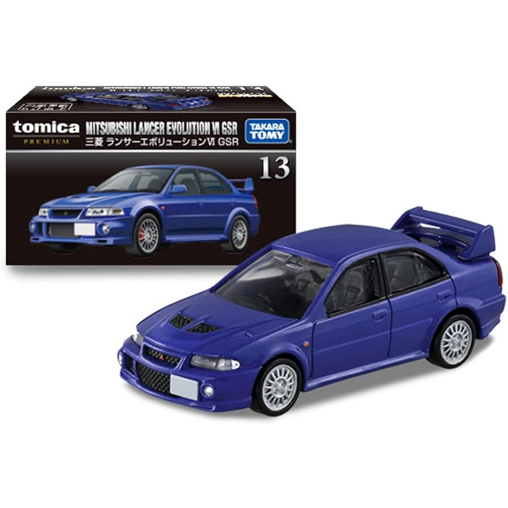 Takara Tomy Tomica Premium 13 Mitsubishi Lancer Evolution VI GSR Diecast Model Car