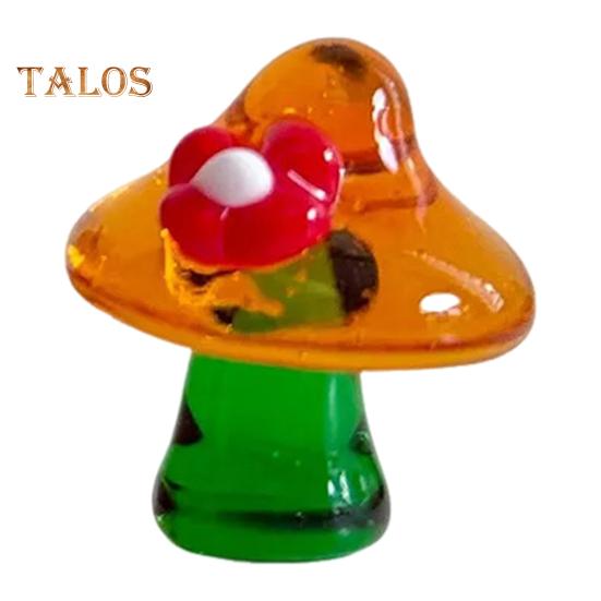 

Мини-гриб, миниатюрный садовый мох, стекло, смола, поделки, украшения, маленькие милые украшения для сказочного сада, ручная работа, домашний декор своими руками жёлтый