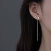925 Sterling Silver Star Long Tassel Earrings for Women Wedding Party Jewelry New Arrival