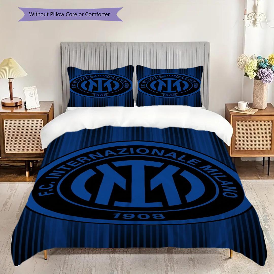 Inter Milan Emblem Background Three-piece set
