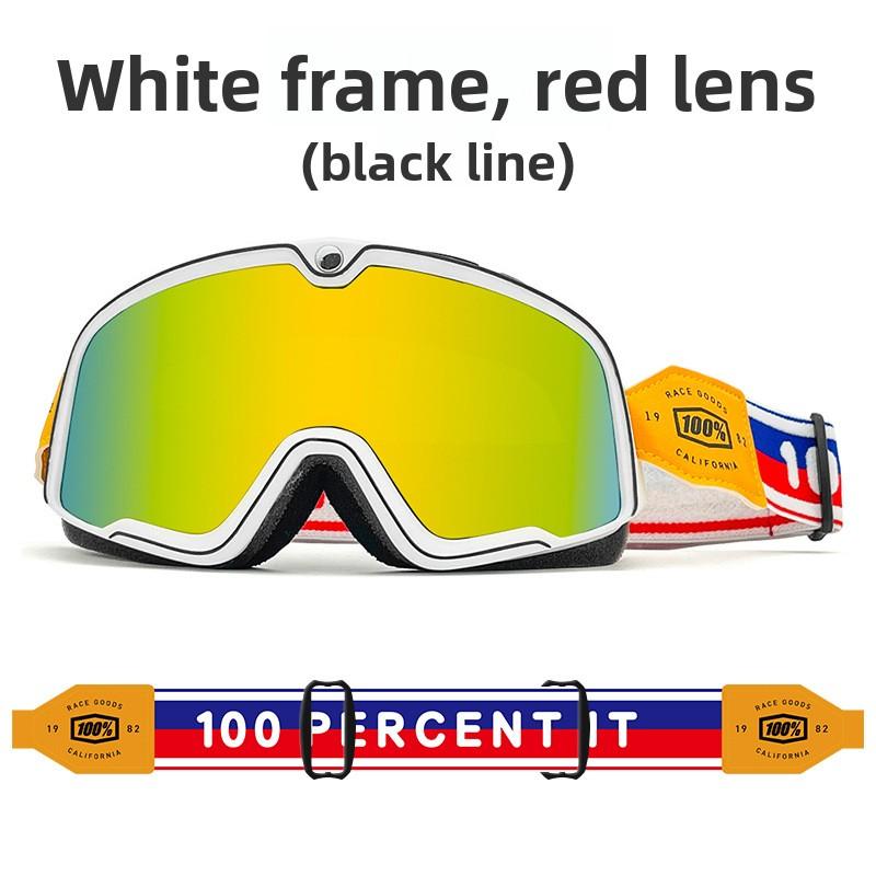 100% Motorradbrille Fahrbrille Retro Harley Brille Abnehmbar Winddicht Sand Anti-UV