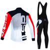 Ensemble de cyclisme d'hiver 2023 pour homme, maillot de sport à manches longues en polaire thermique, tenue de course professionnelle