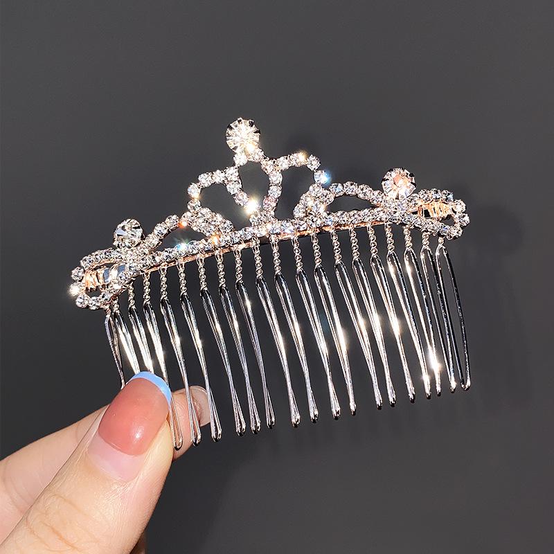 Non-Slip Crystal Pearl Hair Comb - Elegant Summer Headdress for Women