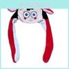 Colorful Glowing Ears Moving Hat Long Plush Animal Style For Women