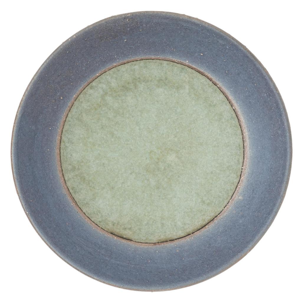 Marui Seito Shigaraki Ware Hechimon Bowl, Small, Diameter 13cm, Jade Kiln-Changed, Blue, MR-3-4263