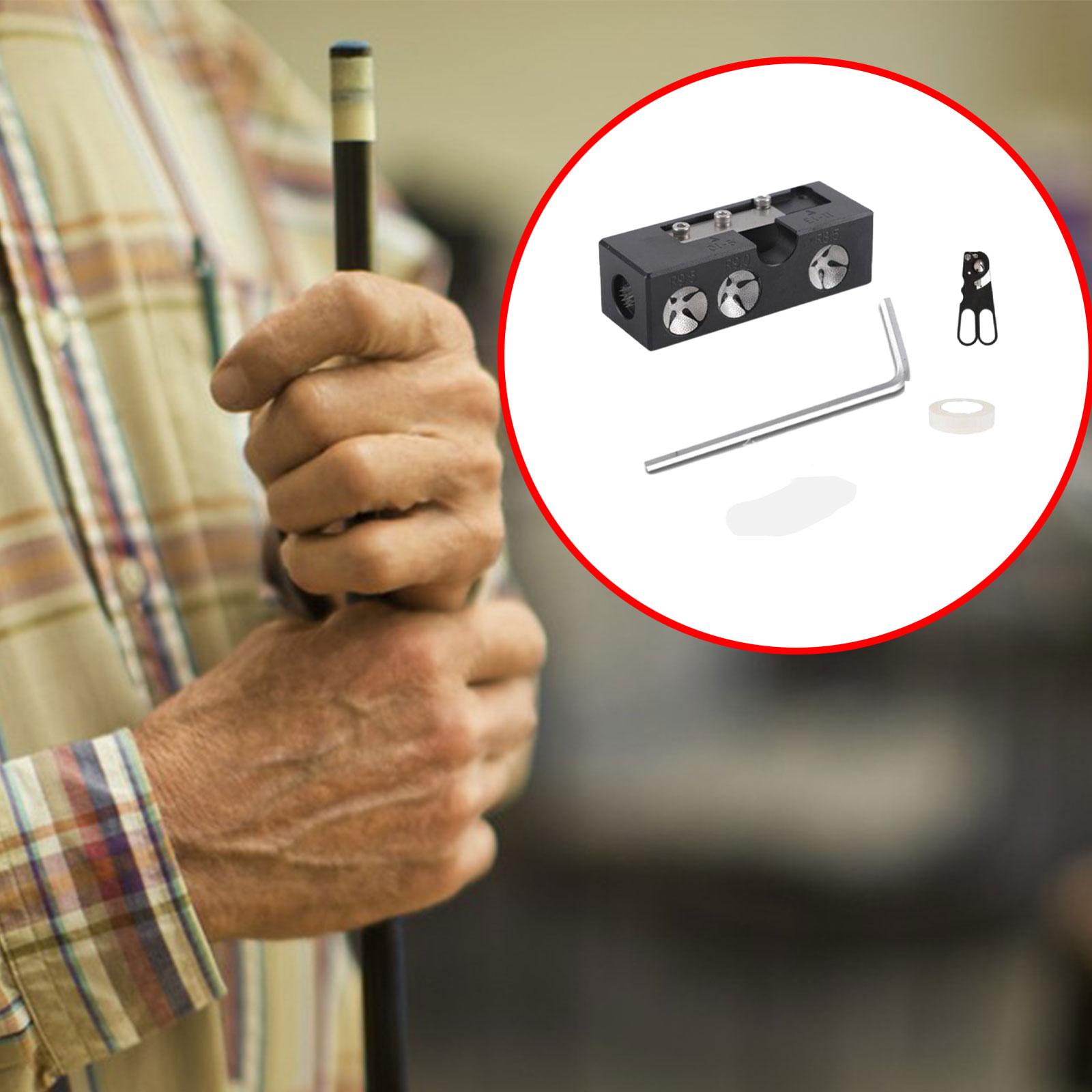 

Pool Cue Tip Repair Tool Portable Aerator Burnisher Billiard Cue Tip Grinder чёрный