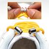 New Semicircle No Tie Shoelaces Elastic Metal Lock Lazy Laces Adjustable One Size Fits All Shoe Rope Shoes Accessories