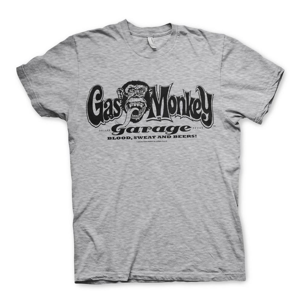 Gas Monkey Garage TShirt GMG Logo Fast N Loud Heather Grey New Official Unisex T-Shirt S