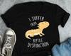 Bearded Dragon Shirt, ,  Tshirt, Pet Reptile Lover Gift, Funny Lizard T-Shirt, Cute Reptile Dysfunction Tee Beardie Mom Dad