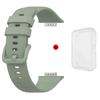 For Huawei Watch Fit 2 Silicone Strap+Case Watchband With Same Color Buckle Wristband and Transparent Watch Shell