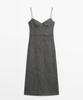 Masimodutti Strap Midi Dress