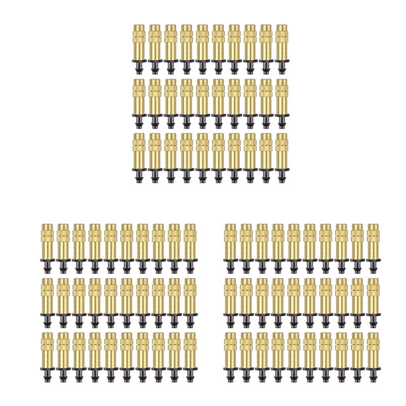 90Pcs Watering Nozzle Adjustable Copper Irrigation Water Fog Sprinkler Head Mini Misting Greenhouse Accessories-B61B