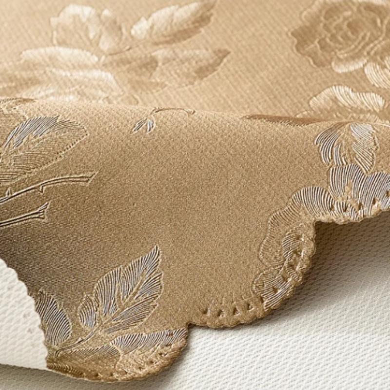 Runde Tischdecke aus Kunststoffspitze, dicke, mehrfarbig bedruckte Tischdecke, wasserdicht, ölbeständig, waschbar