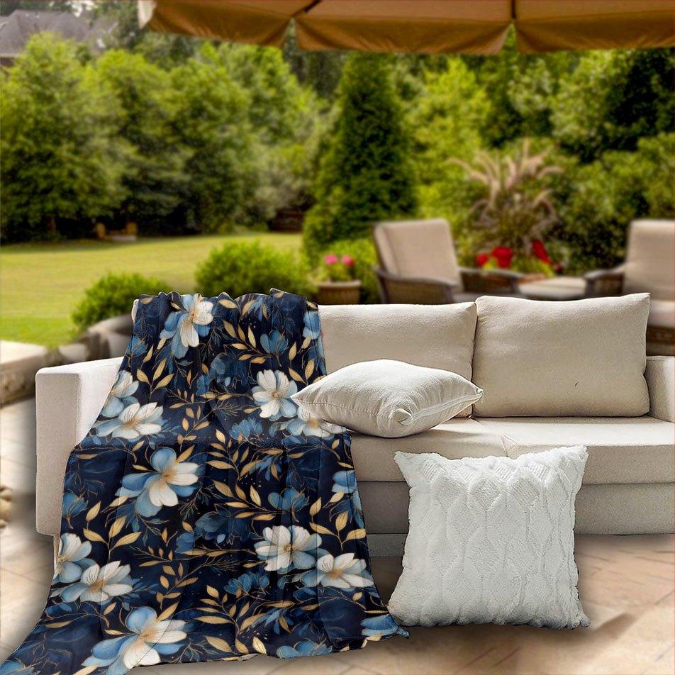 Countryside Nostalgia Blanket Reversible Flannel Throw for Rustic Charm AllSeason Comfort Vintage Farmhouse Gift