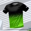 T-shirt Taglie Forti XXS-6XL per Uomo Stampa Degradé Moda Girocollo Maglietta Top Manica Corta Abbigliamento Uomo Pullover