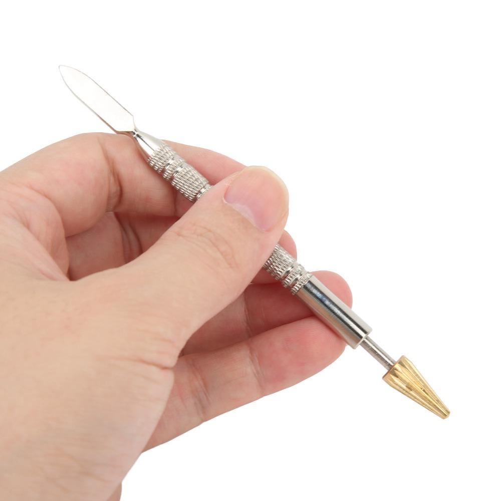 2 pcs Double Head Leather Edge Dye Pen For Leather Craft DIY Glossy Rolling Leather Craft Printing Pen Oil Paint Printing