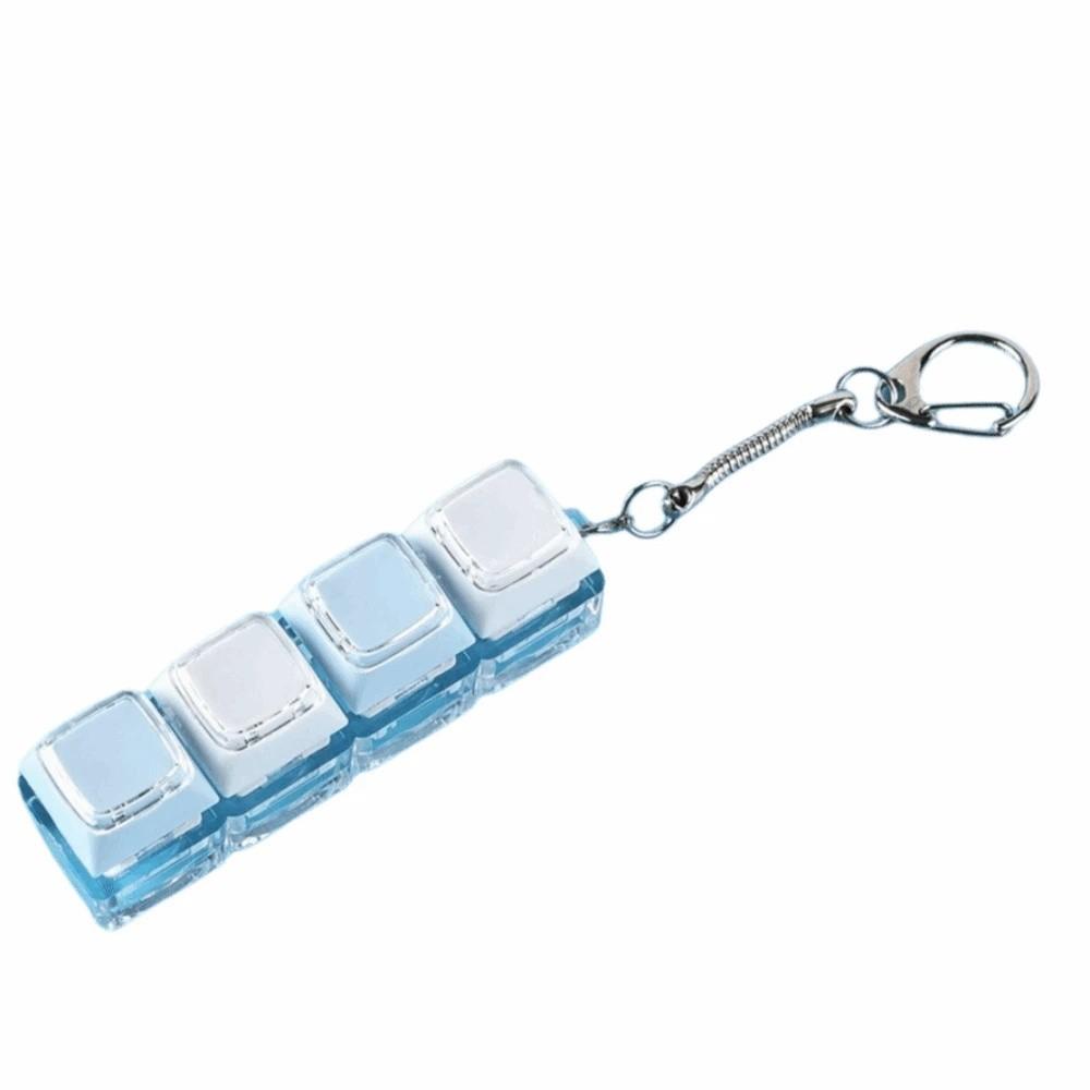 Bag Charms Keyboard Fidget Keychain Funny Pendant Fidget Clicker Toy Desktop Accessory