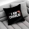 America C-Charlie Kirk Cross Throw Pillow Case For 45X45Cm 40X40Cm 30X30Cm 50X50Cm 55X55Cm Square Home Pillowcase Case