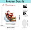 1PC Santa Claus Tabletop Decoration With Base 2D Acrylic Christmas Ornaments 2026 Xmas Navidad Party Supplies