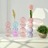 Glass Bubble Vase Flower Arrangements Vase Green Plants Hydrocuring Bottle Office Desk Ornaments Bubble Decorative Vase
