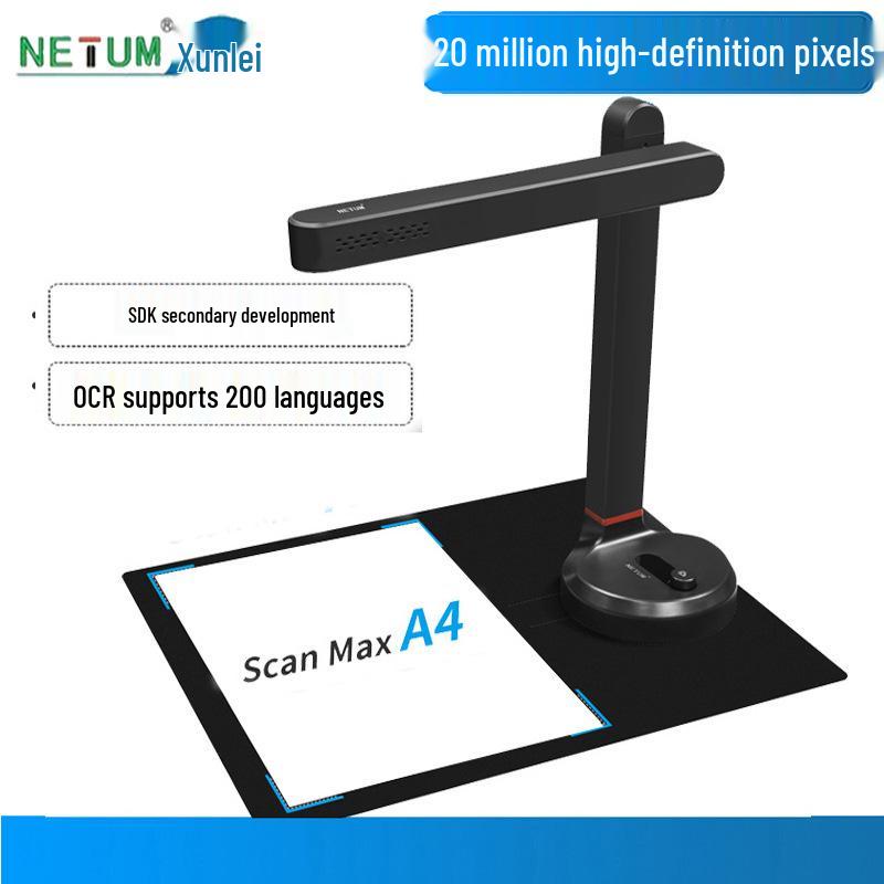 Foldable 20MP HD Auto-Focus Book & Document Scanner