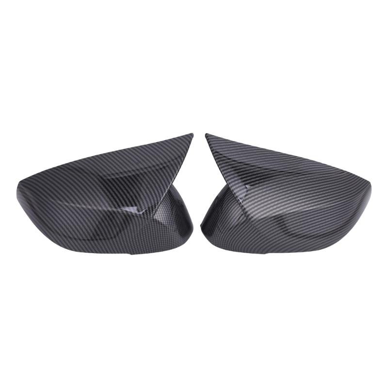 Side Mirror Housing Covers, Molded ABS Pair with Clearance Around Integrated Turn Signals After Adhesive Installation