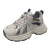 Platform Dad Shoes Women's Spring 2025 New Versatile Sports Shoes Breathable Mesh Small Height Increase Casual Shoes