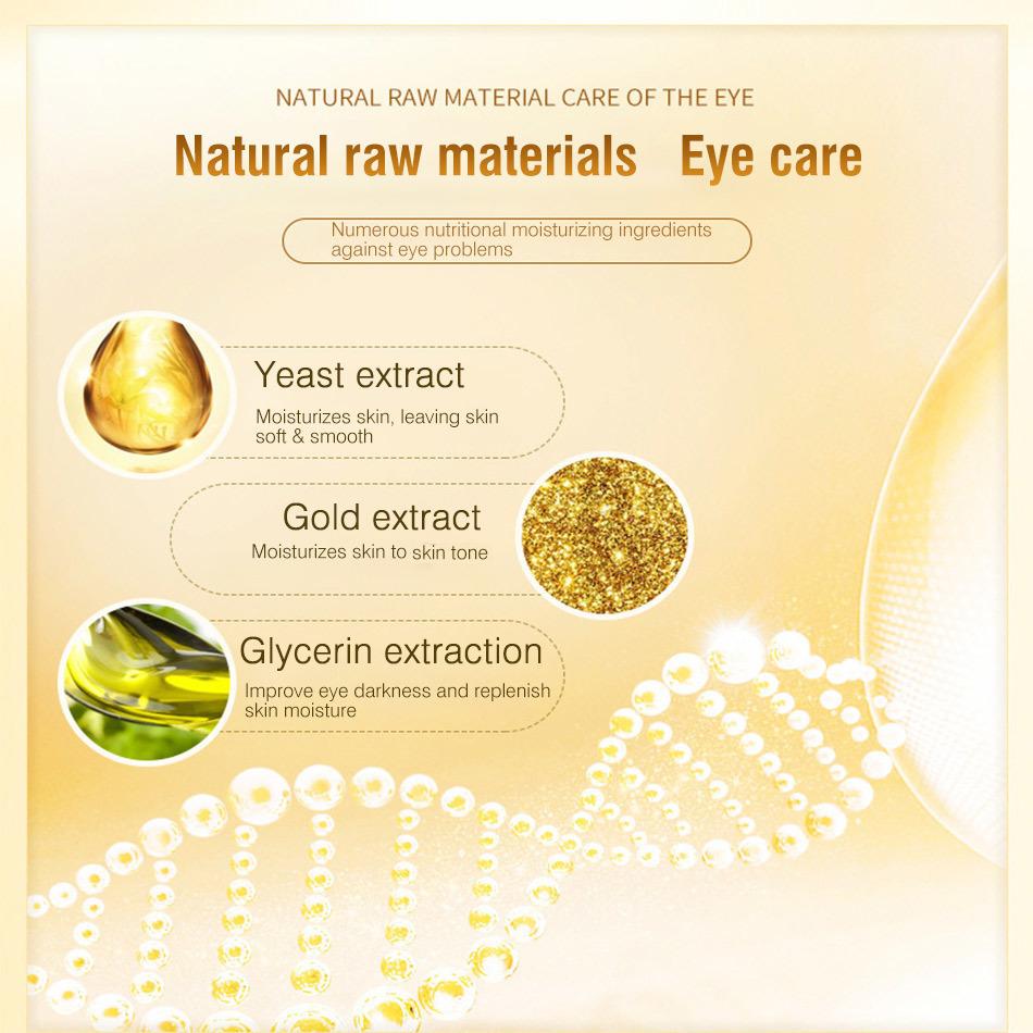 Hydratisierende Goldene Augencreme Feuchtigkeitsspendend und Nährend Hydratisierende Effekte - 30gx1 Flasche