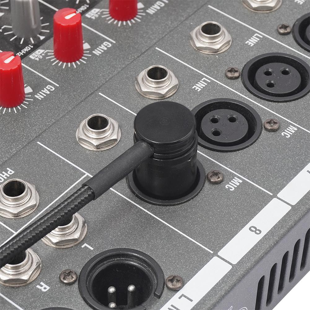 Male/Female Professional XLR Adapter 3 Pin XLR Microphone Audio Cables Connector 90 Degree Right Angle Zinc Alloy Shell