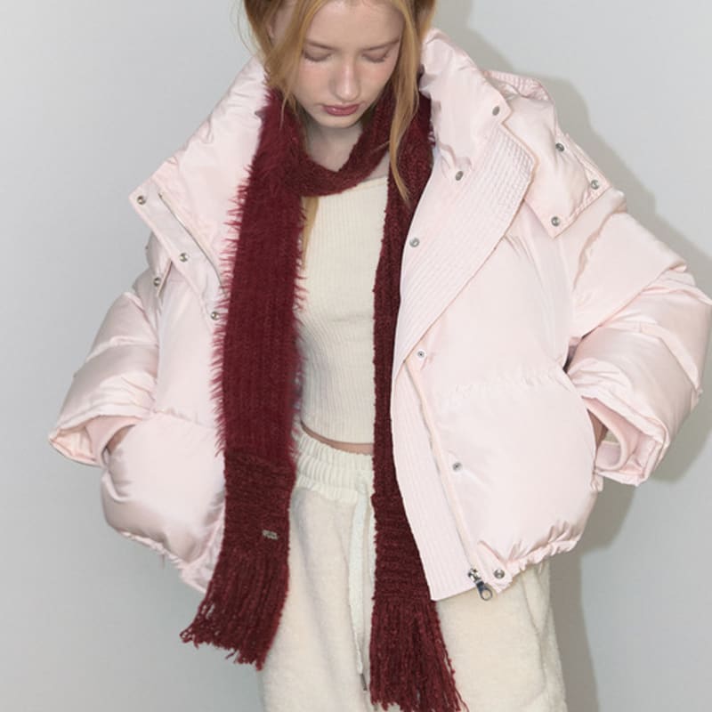 ASURA TASSEL MIX MUFFLER (RED)