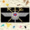 Flag Assyrian Towel Soft Lightweight Anti-Sand Large Beach Towel Quick-Drying Bath Sports Family