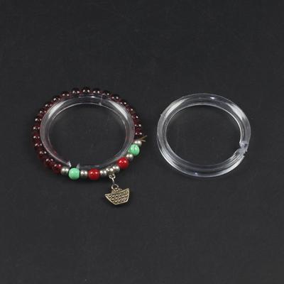 10 Stück Klare Acryl Armband Displayständer Schmuck Display Vitrine Regal Kreis Schmuckständer
