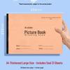 A4 Drawing Book: Thickened Blank Kraft Paper for Primary Students & Unified School Procurement