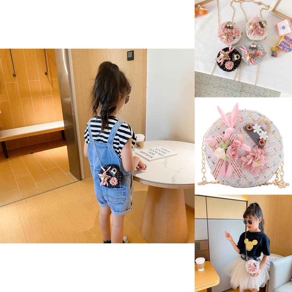 Charming Childrens Mini Shoulder Bag Soft Leather Cute Princess Design For Girls