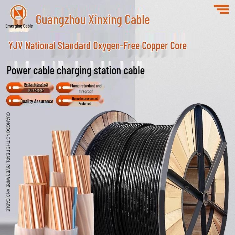 Flame Retardant Copper Core ZC-YJV Cable: 1-5 Cores, 10/16/25/6 Sizes