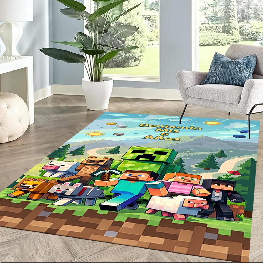 Minecraft 293 Floor Mat Suitable for Game Room Decorate room Entryway Living Rooms Antislip Carpet Office home decor Wedding Party Gift