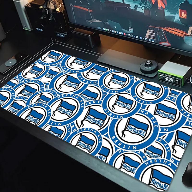 Hertha BSC Large Size Mouse Pad Large Gaming Table Cushion Non-slip Laptop Tablet Big Mousepad XXL Mat Mini PC Playmat With Lock Edge