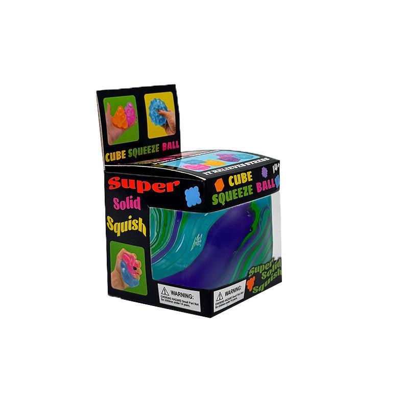 

1pc Flow Pattern Cube Extrusion Toy, Sensory Toy, Rotating and Pinching Cubes, Soft Touch, Hand Exercise, Durable TPR Material