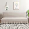 Solid Color Series Sofa Cover With Skirt Edge For Folding Sofa Cover Without Armrest All-inclusive Elastic Slipcover Protector