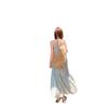 Women's Summer 2024 French Casual Mid-Length Halterneck Sling Dress